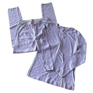 Lavender Pajama Base Layer Set, Size M